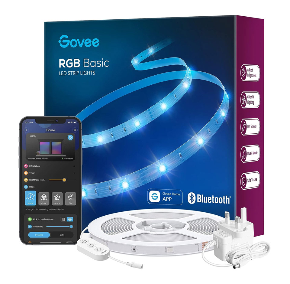 Govee LED Lights 10m, Bluetooth LED Strip Light