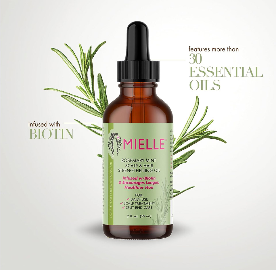 Mielle Rosemary Mint Scalp & Hair Strengthening Oil - Ingredients