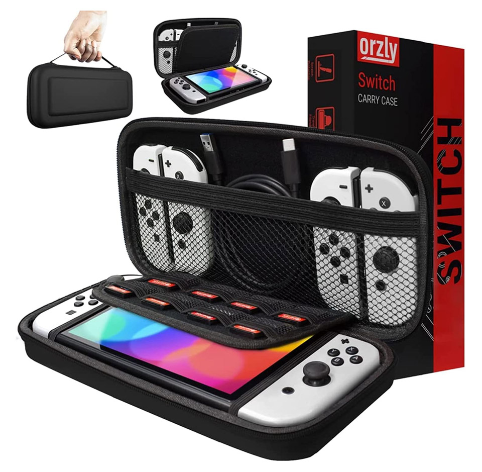 Orzly Nintendo Switch - Nintendo Switch OLED Protective Hard Portable Travel Carry Case