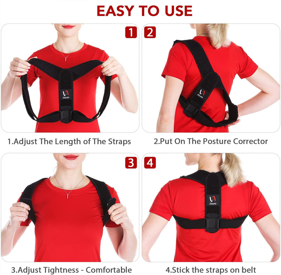 Schiara Posture Corrector - Adjustable Back Brace Support