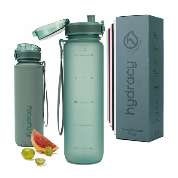 Hydracy Water Bottle with Time Marker
