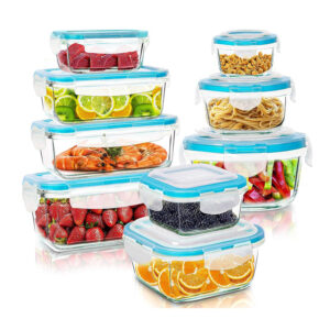 KICHLY Glass Food Storage Container - 18 Piece Set