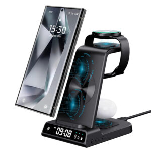 NeotrixQI Wireless Charging Station with Clock