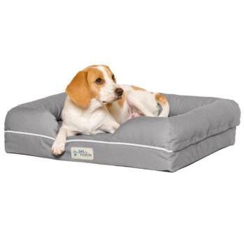 PetFusion Ultimate Orthopaedic Memory Foam Lounge Bed For Cats and Dogs