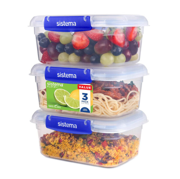 Sistema KLIP IT PLUS Food Storage Containers (3 Pack)