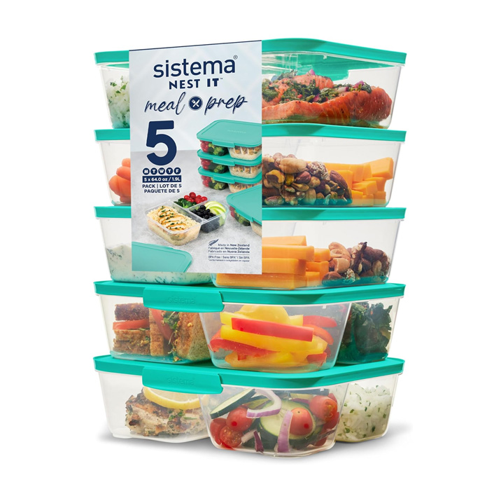Sistema NEST IT Meal Prep Containers (5-Pack)