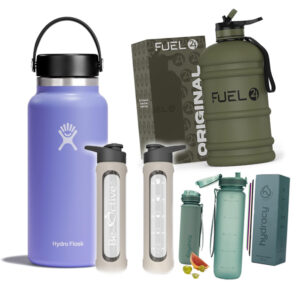 Top-rated sports water bottles, flasks, and jugs designed for fitness enthusiasts and active individuals, ideal for hydration on the go.