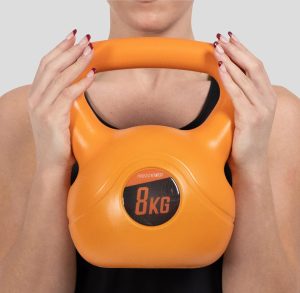 Phoenix Fitness Vinyl Kettlebell Weight - Ergonomic Handle with Durable Vinyl Coating for Full-Body Workouts