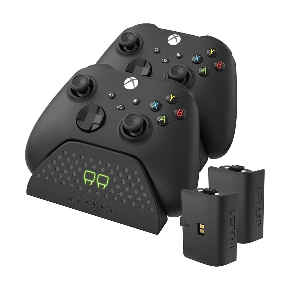 Venom Twin Charging Dock with 2 x Rechargeable Battery Packs